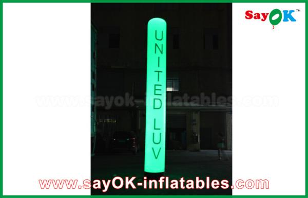 Outdoor Inflatable Lighting Decoration Led Long Tube Air Pillar Balloon For