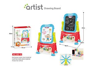 Wholesale 67 CM Height Unisex Kids Magnetic Drawing Board 12 Chalks Painting Blue from china suppliers