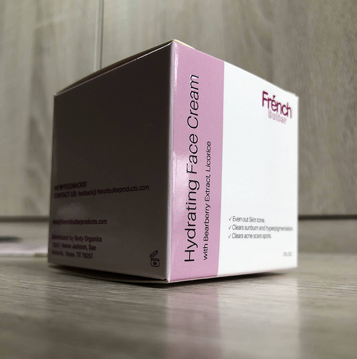 Customized printed white cardboard paper cosmetics face cream packaging boxes