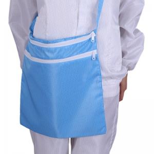 Wholesale Ziplock Blue Anti-static Lint Free Fabric Bag ESD Clothing Bag Anti Static ESD Polyester Cleanroom Bag With Zipper from china suppliers