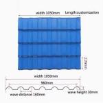 Teja Espanola PVC Spanish Roof Sheet Synthetic Resin Roofing Tiles 1050mm