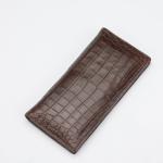 Genuine Crocodile Belly Skin Businessmen Suits Clutch Wallet Authentic Alligator