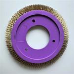 Textile Finishing LK Stenter Brush Wheel Purple Color Plactic Material Copper