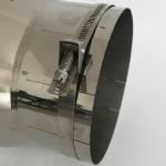 Adjustable Single Wall Stove Pipe , Single Skin Stainless Steel Flue Pipe