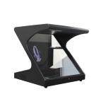 Tempered Glass Optic Hologram Pyramid Display , Indoor Hologram Projection