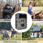 KW696 outdoor hunting camera dual-lens 30MP no-glow trail camera 1080p night
