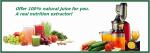 Patented SLOW JUICER whole AC induction motor 76mm slow juicer BPA FREE HH-918