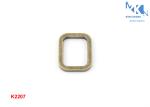20mm Inner Size Metal Square Buckle For Handbag Strape Anti - Brass Color