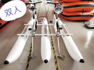 Wholesale Water Bicycle With inflatable PVC tube in white color Two person from china suppliers