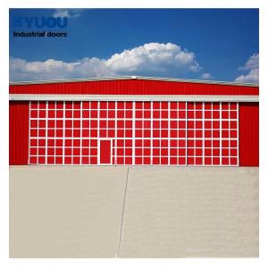 Wholesale Large Industrial Hangar Doors 380V Electric Army 100m Width 23DB Soundproof from china suppliers