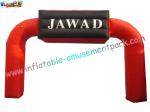 Red color Advertising Inflatables Archway with printed logo for festival