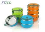 Multicolor Stainless Steel Thermal Lunch Box Dishwasher Safe No Crack