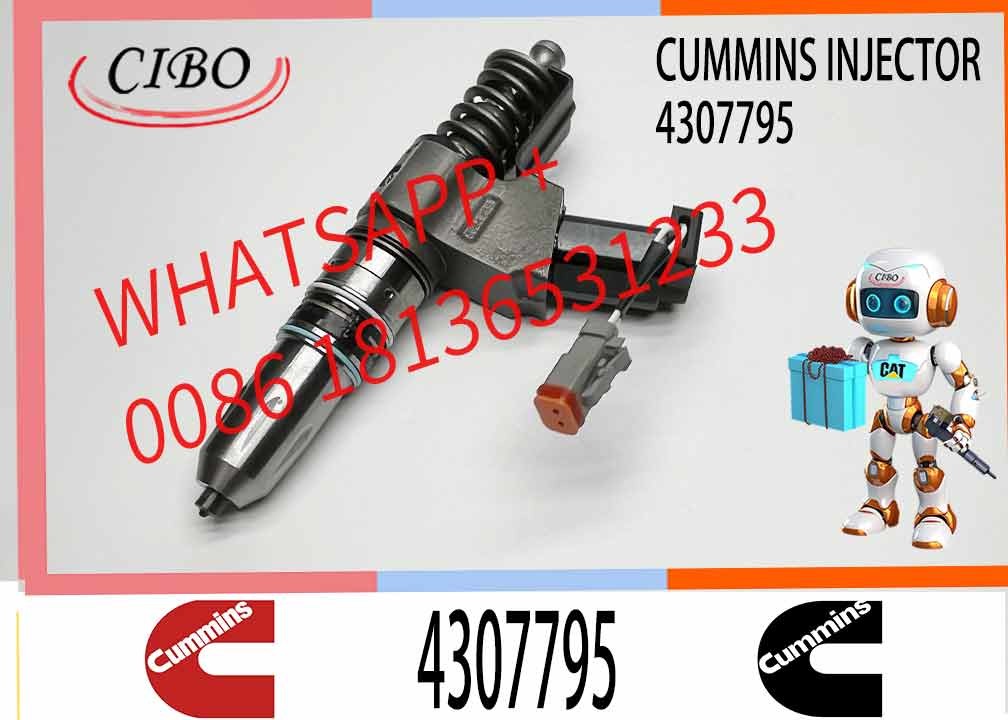 Auto Parts Common Rail Diesel Fuel Injector 4307795 3073995F For Cummins QSN14 N14