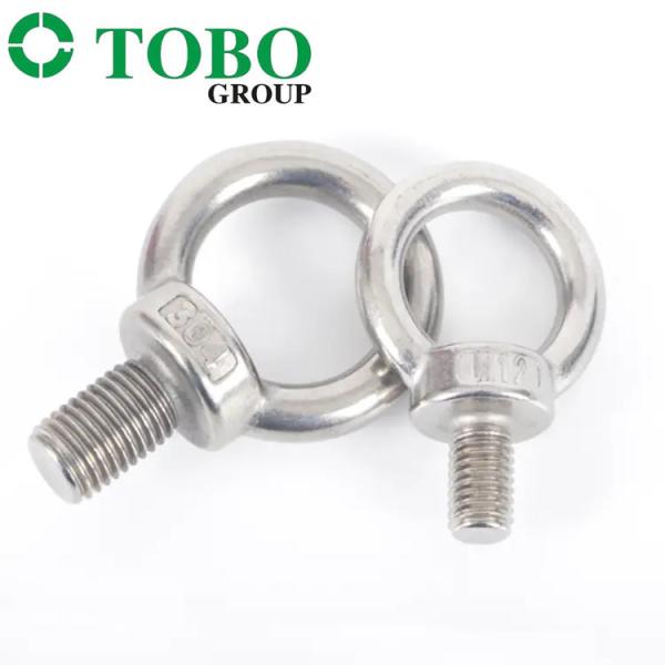 High Quality 304 Stainless Steel Round Head Swivel Ring Lifting Eye Screw Nuts