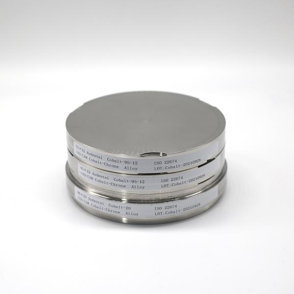 98mm Diameter Cobalt Chrome Alloy Blank for Milling Audental Dental Lab Clinic
