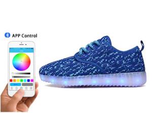 Wholesale Battery Rechargeable App Controlled LED Shoes Light Up Trainer Sneakers from china suppliers