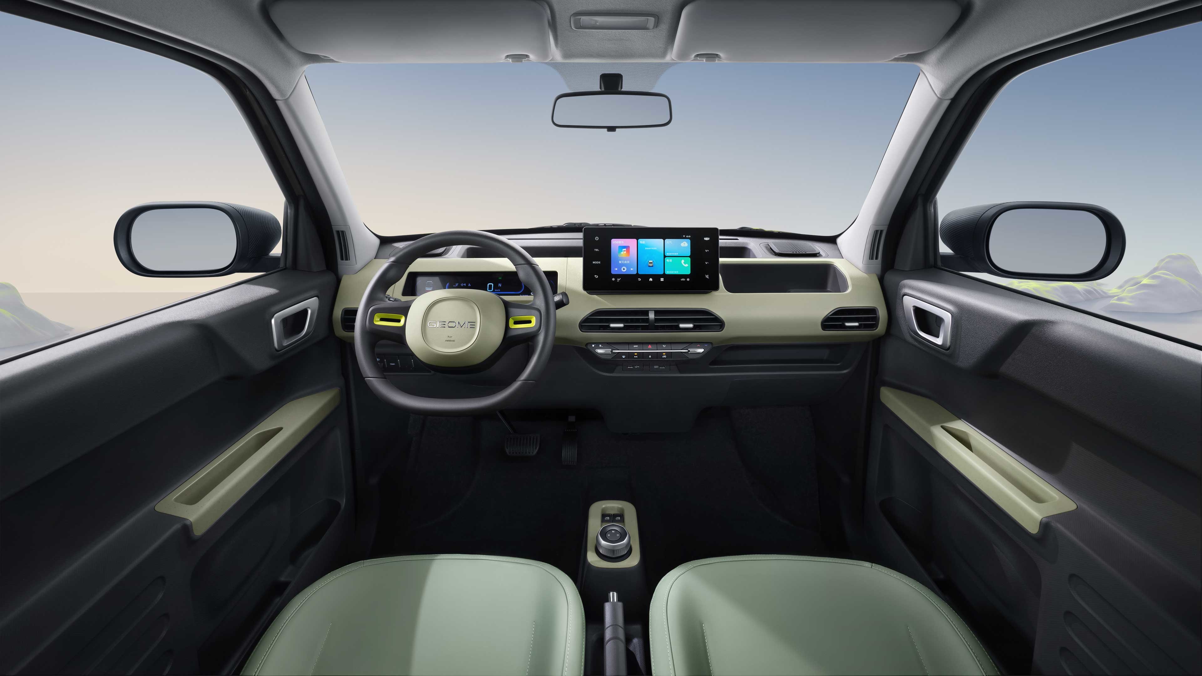 2023 Mini Electric Car Tiny Chinese EV With A Bronco Face At Geely Panda Knight 200km Range