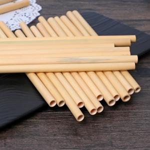 Wholesale Handmade Bamboo Drinking Straw Sets Reusable with Straw Cleaning Brush from china suppliers
