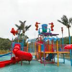 Mini Fiberglass Splash Water Playground Water House For Aqua Park