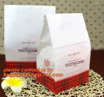 Customize Translucent Window Brown Greaseproof Kraft Paper Bag Special Opp