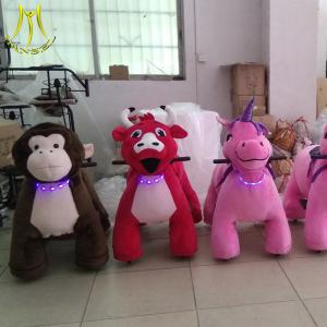 Wholesale Hansel coin operated animal electric ride on toy plush battery powered walking animal from china suppliers
