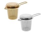 100x65mm Food Grade Ss430 Extra Fine Mesh Tea Infuser With Long Handles