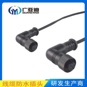 Wholesale M12 Multi-Core Elbow Waterproof Connector Aviation Energy Storage Plug Connection Line from china suppliers