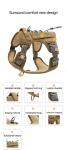 Wholesale Manufacture K9 Reflective Comfortable Adjustable Tactical Dog Harness