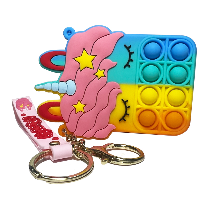 Baby Silicone Products Toy Girls Girls Bag MHC Hot Sellers Unicorn Stress Relief Silicone Bag Popular Fingertip Wallet