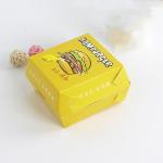 Recycled Materials Customized White Cardboard Logo Burger Box with VANISHING
