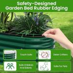 Anticorrosion Galvanised Steel Raised Garden Beds Kits 6.4*3.4*1.4 FT