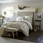 Modern Fabric Divan Upholstered Simple Design Wooden Bed