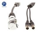 Vehicle Rear View Camera Cable 5Pin Matal Spirale Remorque With 2CAMS