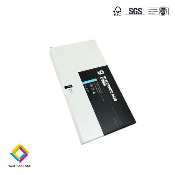 Ivory Cardboard Essential Oil Packaging Foldable Carton Box Customized Logo For