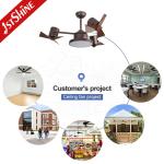 44 Inch AC Motor Modern Dimmable LED Ceiling Fan ABS Plastic Blades