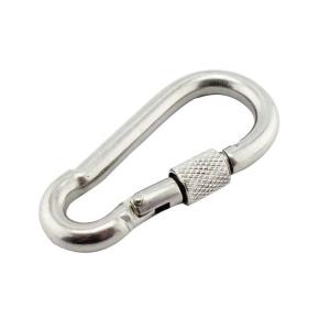 Wholesale 40mm Stainless Steel Carabiner Hook The Must-Have Accessory for Climbing Enthusiasts from china suppliers