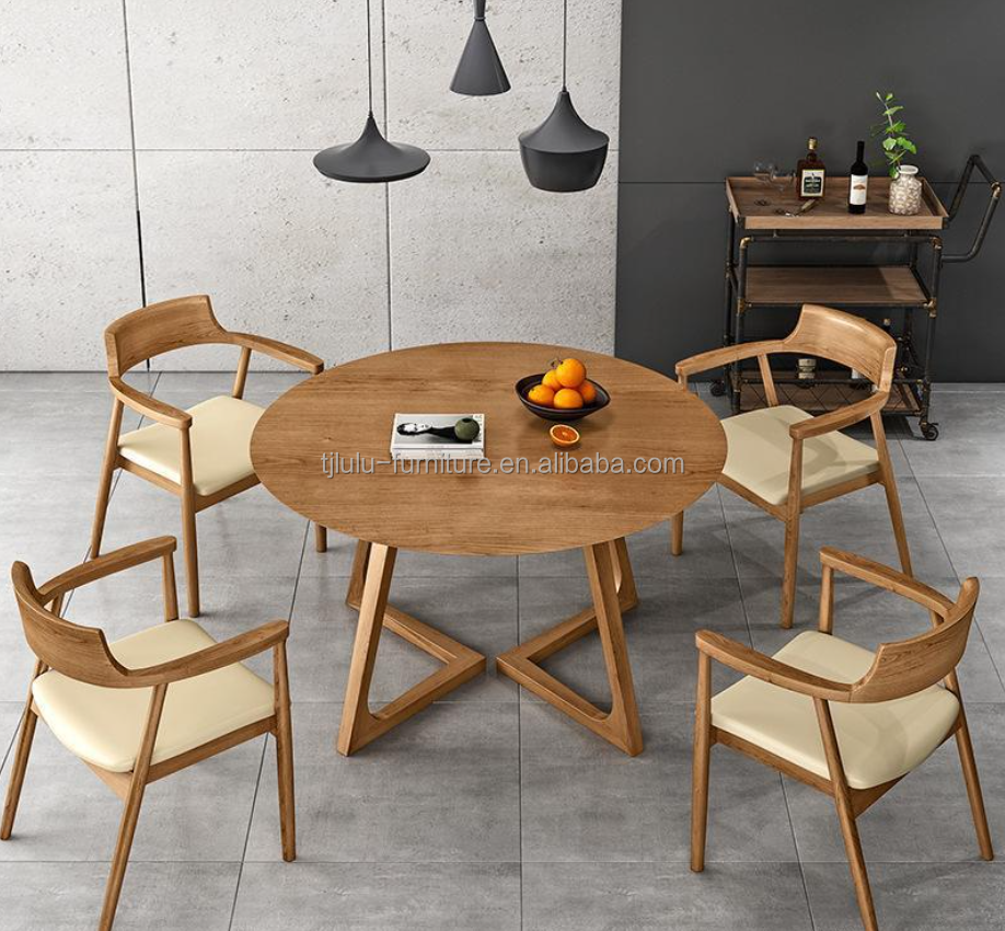 Mail Packing Y Dining Room Furniture Customized Modern Designs Round Solid Wood Coffee Table Top for Restaurant