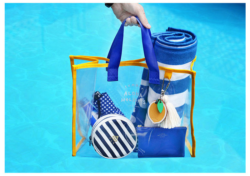 Digital Printing Stadium Ladies PVC Beach Tote Bag