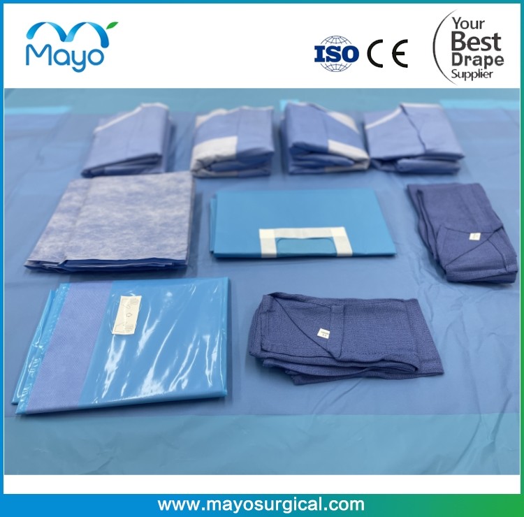 Disposable Medical Sterile Surgical Basic Drape Set Up Pack For Hospital