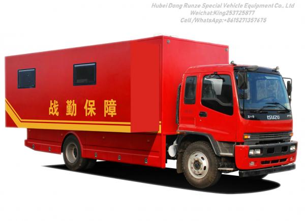 Quality ISUZU Outdoor Mobile Camping Truck With Living Room for sale