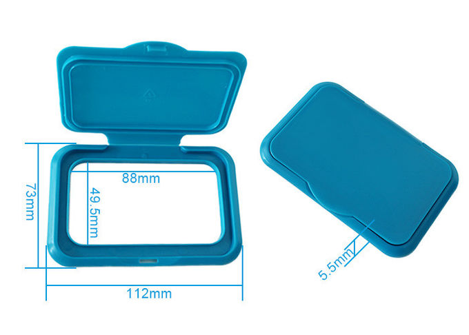 Food Grade 112mm Length Plastic Flip Top Cap For Tissue Pail