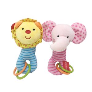 Wholesale 17 cm Colorful Soft Plush Infant Toys Lion &amp; Elephant for Babies Education from china suppliers