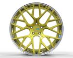 Matt Black Gold Center 5x120 3 Piece Wheels