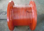 LBS Multifunctional 160KN Rope Winch Drum , Metal Winch Drum Red Color For