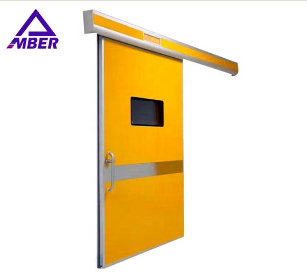 1500*2130mm Hospital Swing Door Galvanized Steel Electric Clean Room Sliding