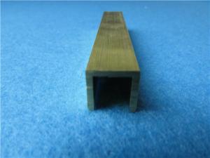 Wholesale Fade Resistant Copper U Channel , 3600mm Length Metal U Profile from china suppliers