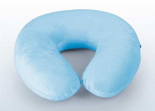U Shaped Travel Neck Pillow Built-in Elastic Strap Makes REACH RoHs