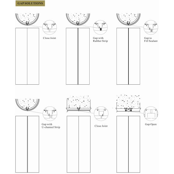 Silver Grey RAL9006 3mm Metal Column Covers , Stainless Steel Column Wraps