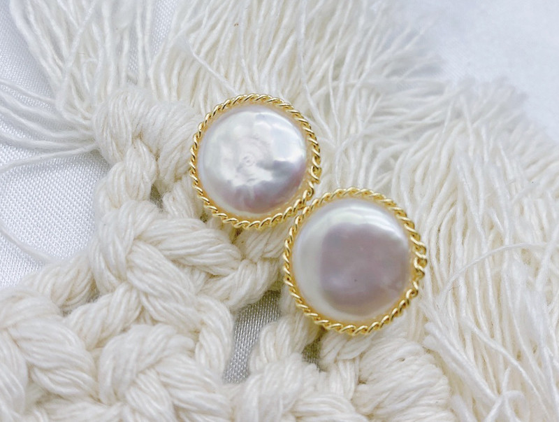 Vintage Gold Color Earrings Set Round Shape Pearl Earrings For Women Simple Square Round Fashion Earring Party Jewelry