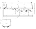 CIMC Factory Direct Sale 80 Ton 3 or 4 Axles U Shape Dump Truck 45cbm transporti